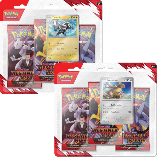 Pokemon TCG: Scarlet & Violet Destined Rivals Three booster blister (Pre-Order)