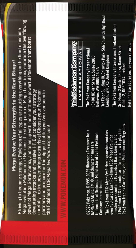 Pokemon TCG Mega Evolutions 1 Enhance Booster Box (Pre-Order)(Limit 2 per Customer)