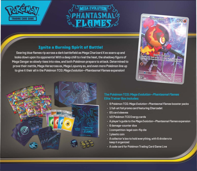 Pokemon TCG Mega Evolutions 2 Phantasmal Flames Elite Trainer Box (Pre-Order)(Limit 2 per Customer)