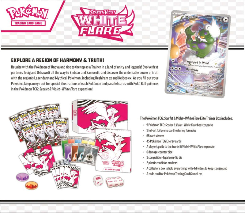 Pokemon TCG: Scarlet & Violet— White Flare Elite Trainer Box (Pre-Order)