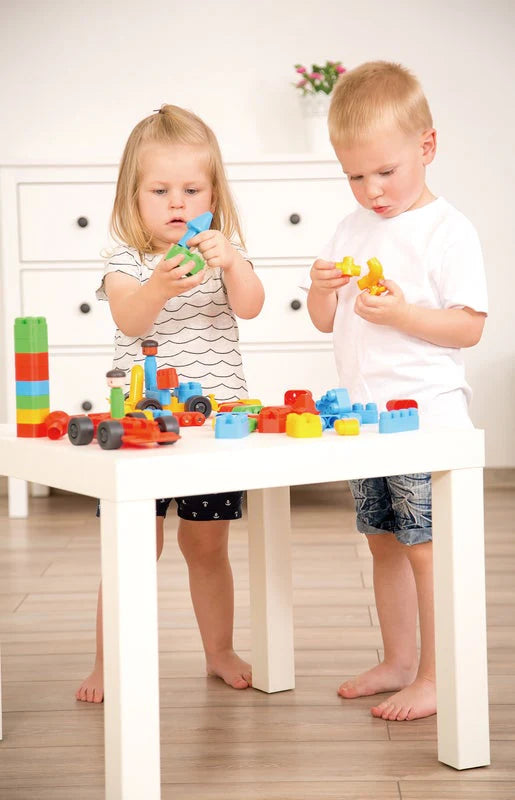 Hape PolyM Building Block Tub - 128p