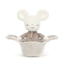 JELLYCAT ROCK-A-BYE MOUSE CREAM 11X9X19CM