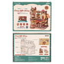 Robotime ROKR Dream Coffee Factory Music Box Wooden 3D Puzzle EAB02