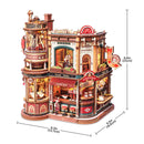Robotime ROKR Dream Coffee Factory Music Box Wooden 3D Puzzle EAB02