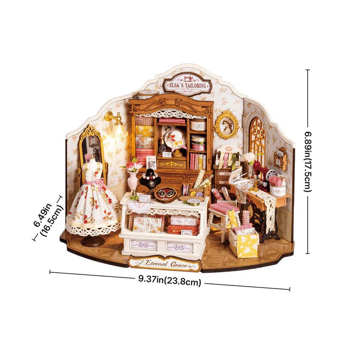 Robotime Rolife Elsa's Tailoring DIY Miniature House DG178 (Pre-Order)
