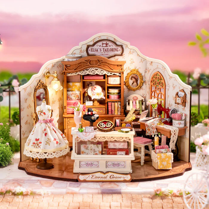 Robotime Rolife Elsa's Tailoring DIY Miniature House DG178 (Pre-Order)