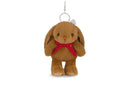 JAMIE KAY SNUGGLE BUNNIES - PENELOPE THE BUNNY KEY CHARM - TOFFEE 15CM