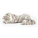 JELLYCAT SACHA SNOW TIGER LITTLE GREY & WHITE L8XW29XH8 CM