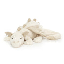 JELLYCAT SNOW DRAGON MEDIUM WHITE 14X50X12 CM