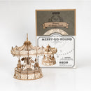 Robotime Rolife 3D Wooden Puzzle Merry-Go-Round TG404