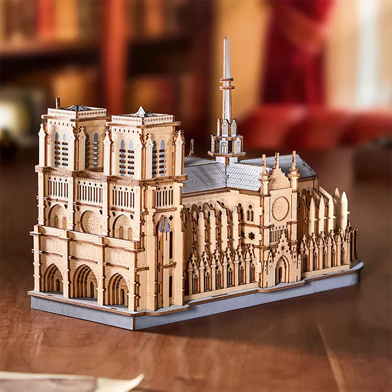 Robotime Rowood Paris Cathedral TG511 3D Wooden Puzzle (Pre-Order)