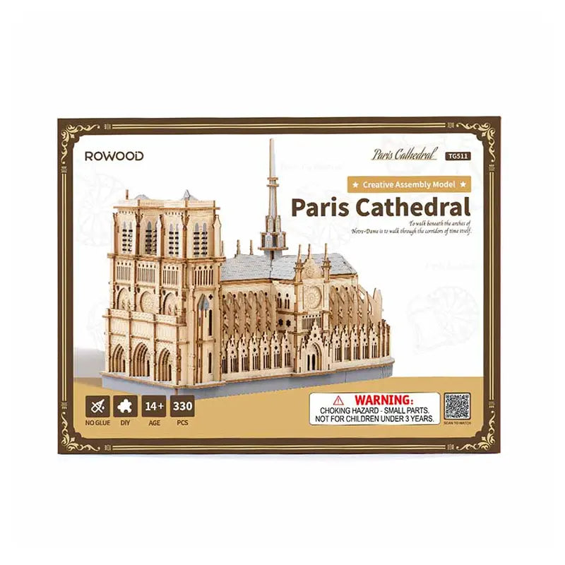 Robotime Rowood Paris Cathedral TG511 3D Wooden Puzzle (Pre-Order)