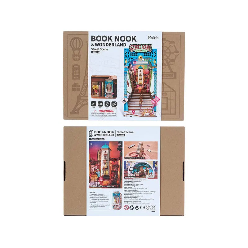 Robotime Rolife Street Scene DIY Book Nook Shelf Insert Kit TGB13 (Pre-Order)