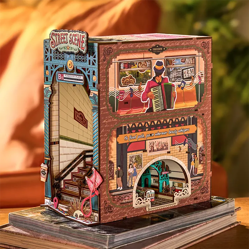 Robotime Rolife Street Scene DIY Book Nook Shelf Insert Kit TGB13 (Pre-Order)