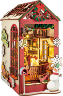 Robotime Rolife DIY Christmas Indoor Scene Book Nook Shelf Insert TGC07
