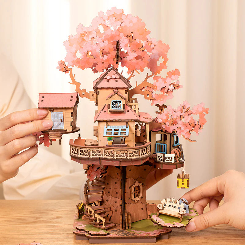 Robotime Rolife Sakura Tree House 3D Wooden Puzzle TGS04 (Pre-Order)