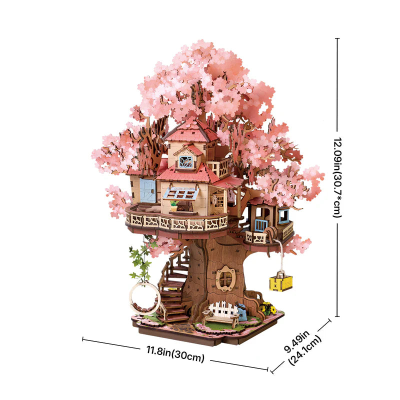 Robotime Rolife Sakura Tree House 3D Wooden Puzzle TGS04 (Pre-Order)