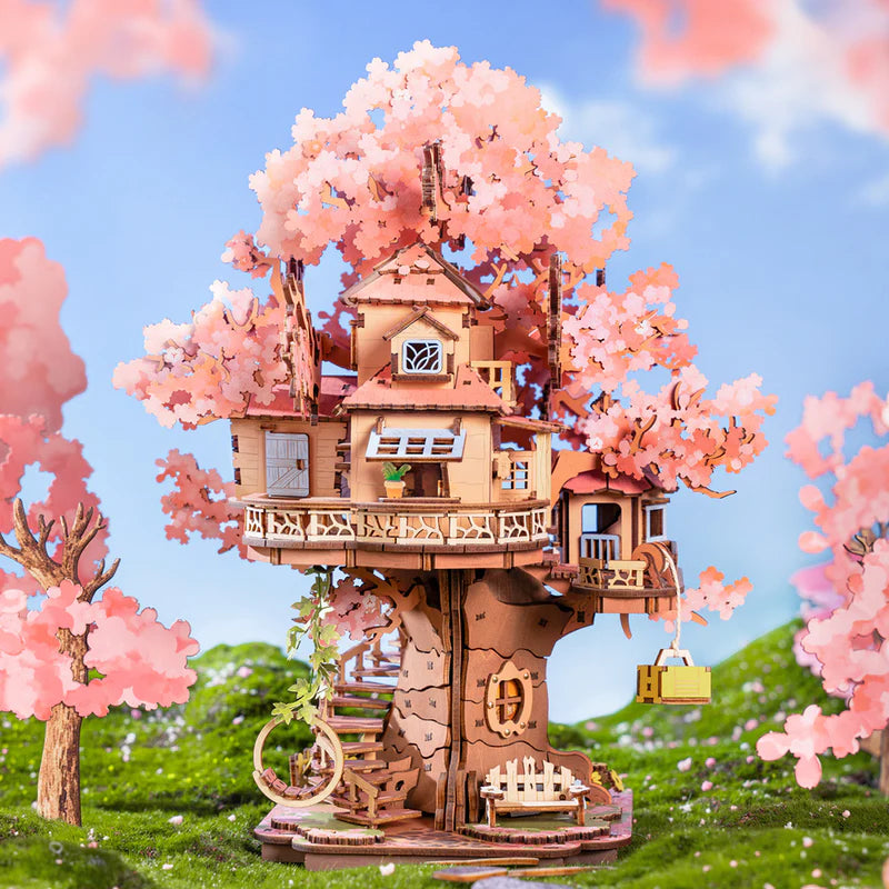 Robotime Rolife Sakura Tree House 3D Wooden Puzzle TGS04 (Pre-Order)