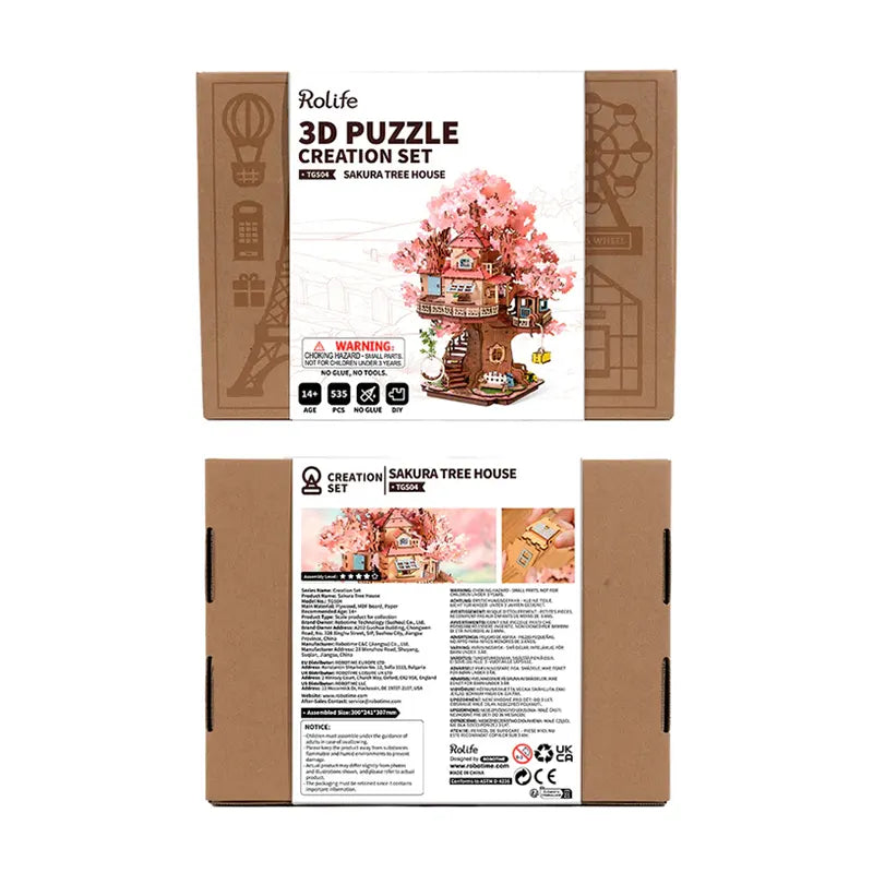 Robotime Rolife Sakura Tree House 3D Wooden Puzzle TGS04 (Pre-Order)