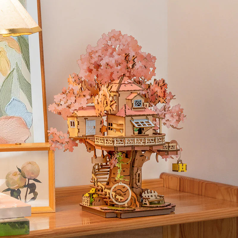 Robotime Rolife Sakura Tree House 3D Wooden Puzzle TGS04 (Pre-Order)