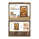 Robotime Rowood Golden Sunflower Wall Art 3D Wooden Puzzle TH002