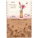 Robotime Rowood DIY Wooden Flower Pink Lily 3D Wooden Puzzle TW071