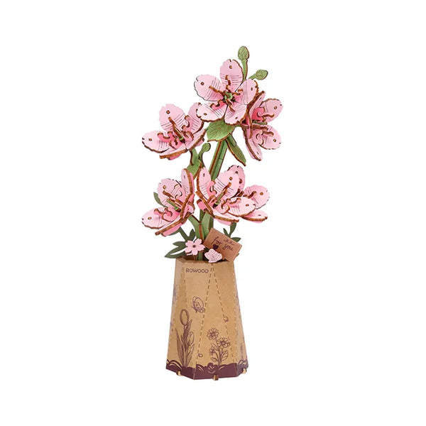 Robotime Rowood DIY Wooden Flower Sakura 3D Wooden Puzzle TW101 (Pre-Order)