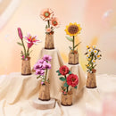 Robotime Rowood DIY Wooden Flower Light Orange Gerbera 3D Wooden Puzzle TW111