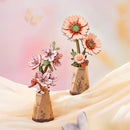 Robotime Rowood DIY Wooden Flower Light Orange Gerbera 3D Wooden Puzzle TW111