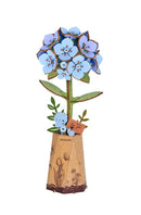 Robotime Rowood DIY Wooden Flower Blue Hydrangea 3D Wooden Puzzle TW141 (Pre-Order)