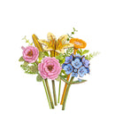 Robotime Rowood Misty Pink Bouquet DIY 3D Wooden Puzzle TWM52 (Pre-Order)