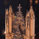Robotime Rolife Twin-Tower Cathedral 3D Wooden Puzzle TGA01