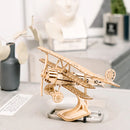 Robotime Rolife Bi-Plane TG301 DIY Wooden Toys 3D Puzzle