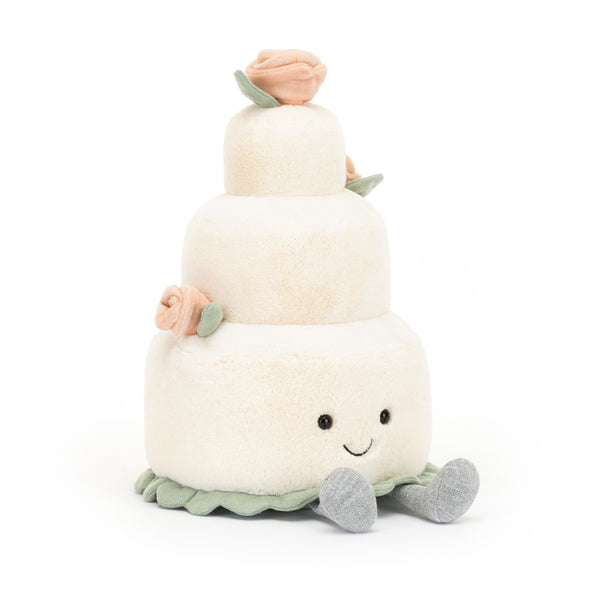 JELLYCAT AMUSEABLE WEDDING CAKE WHITE 19X19X28CM