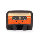 JELLYCAT AMUSEABLES CASSETTE TAPE BLACK 7X18X20CM