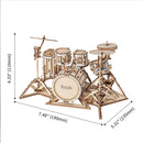 Robotime Rolife Drum kit TG409 3D Wooden Puzzle