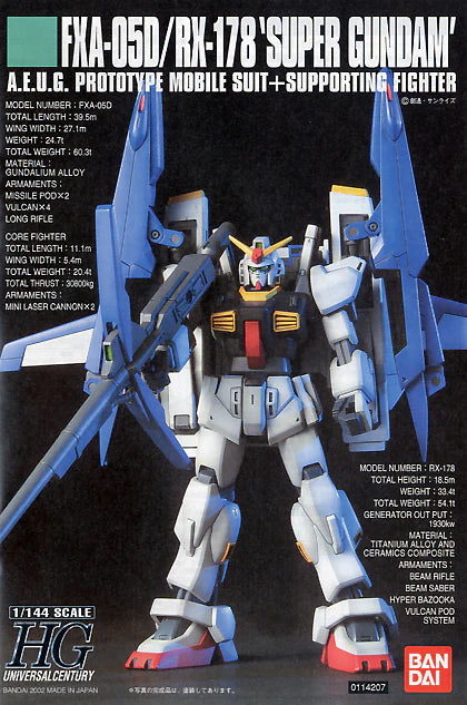 GUNDAM - HGUC 1/144 FXA-05D/RX178 SUPER GUNDAM