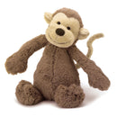 JELLYCAT BASHFUL MONKEY ORIGINAL (MED) BROWN 31X12X9 CM
