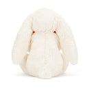JELLYCAT BASHFUL RED LOVE HEART BUNNY ORIGINAL MEDIUM CREAM & RED 31X9X12CM