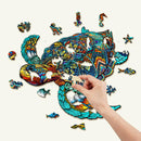 Woodbests - Resolute Turtle Wooden Jigsaw Puzzle (250-300pcs)