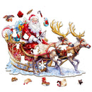 Woodbests - Santa and Rudolph Wooden Jigsaw Puzzle (90-120pcs)