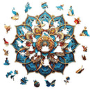 Woodbests - Mandala Blue Wooden Jigsaw Puzzle (160-200pcs)