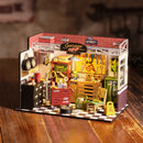 Robotime Rolife Garage Workshop DIY Miniature House Kit DG165