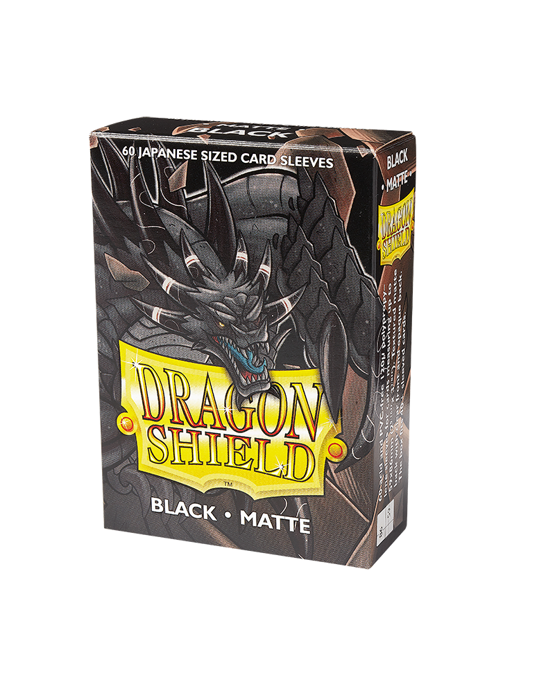 Dragon Shield: Black - Matte Sleeves - Japanese Size