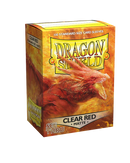 Dragon Shield: Clear Red - Matte Sleeves - Standard Size