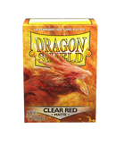 Dragon Shield: Clear Red - Matte Sleeves - Standard Size