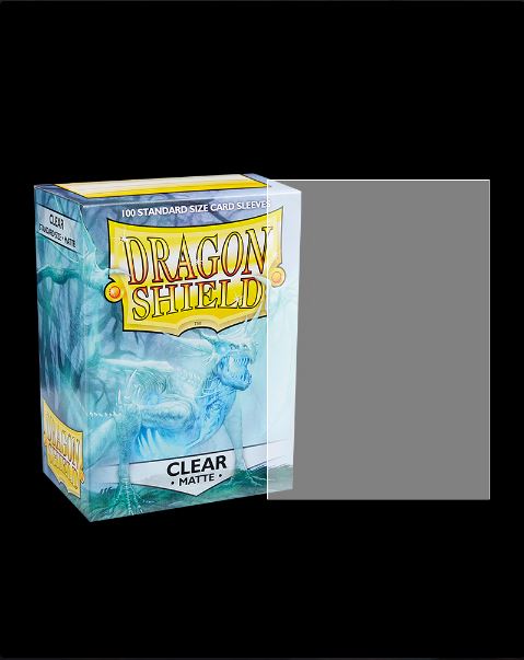 5 Packs Dragon Shield Matte Clear Standard Size 100 ct Card Sleeves Value Bundle 5 Packs Dragon Shield Matte Clear Standard Size 100 ct Card Sleeves Value Bundle