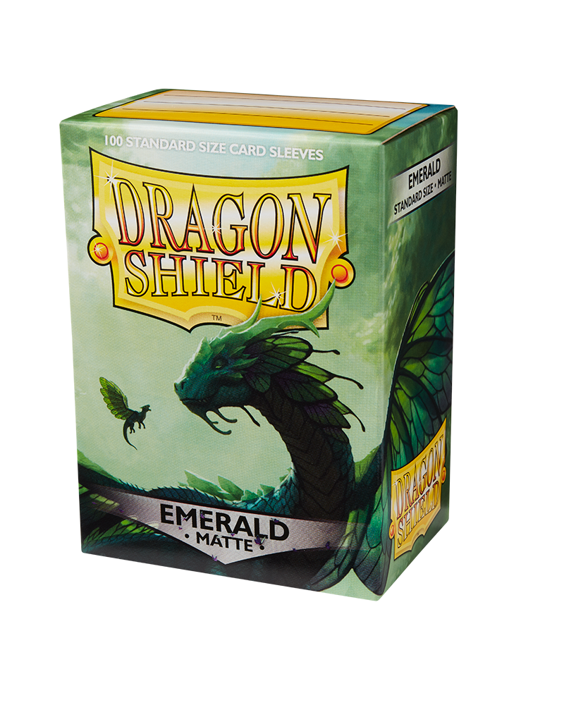 Dragon Shield: Emerald - Matte Sleeves - Standard Size (100)
