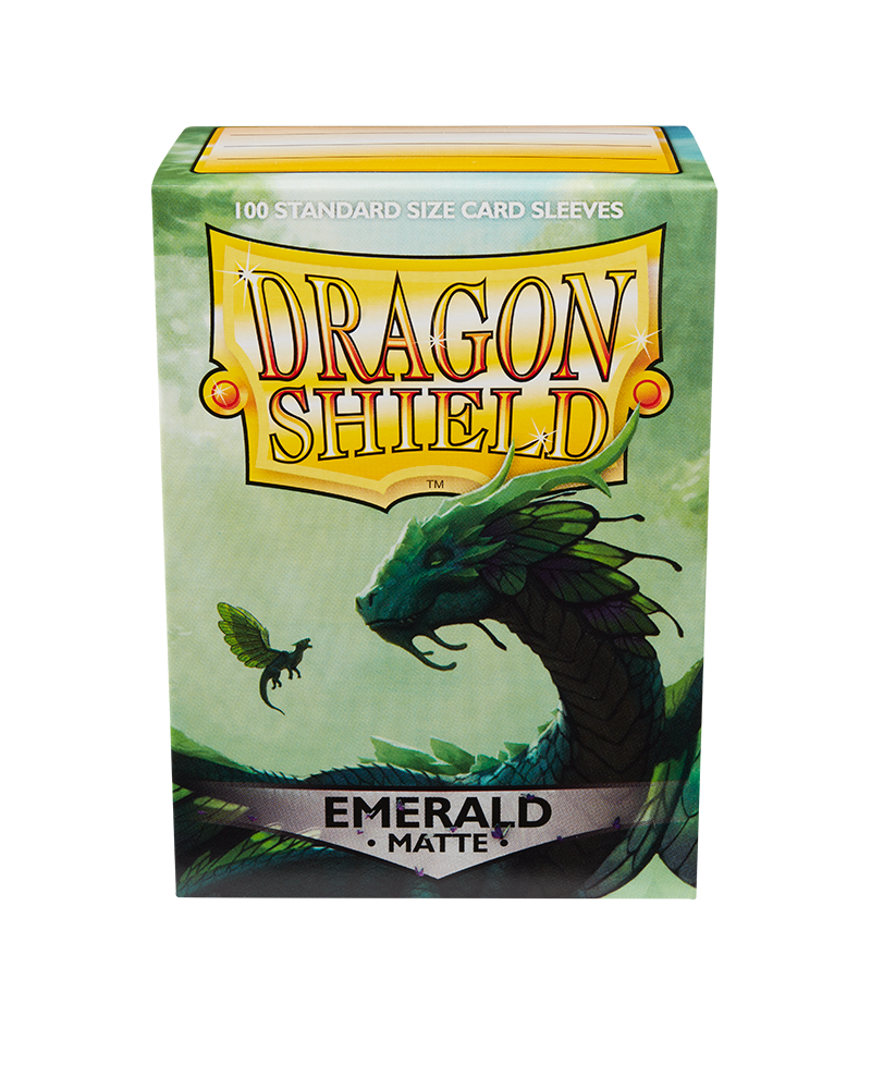Dragon Shield: Emerald - Matte Sleeves - Standard Size (100)