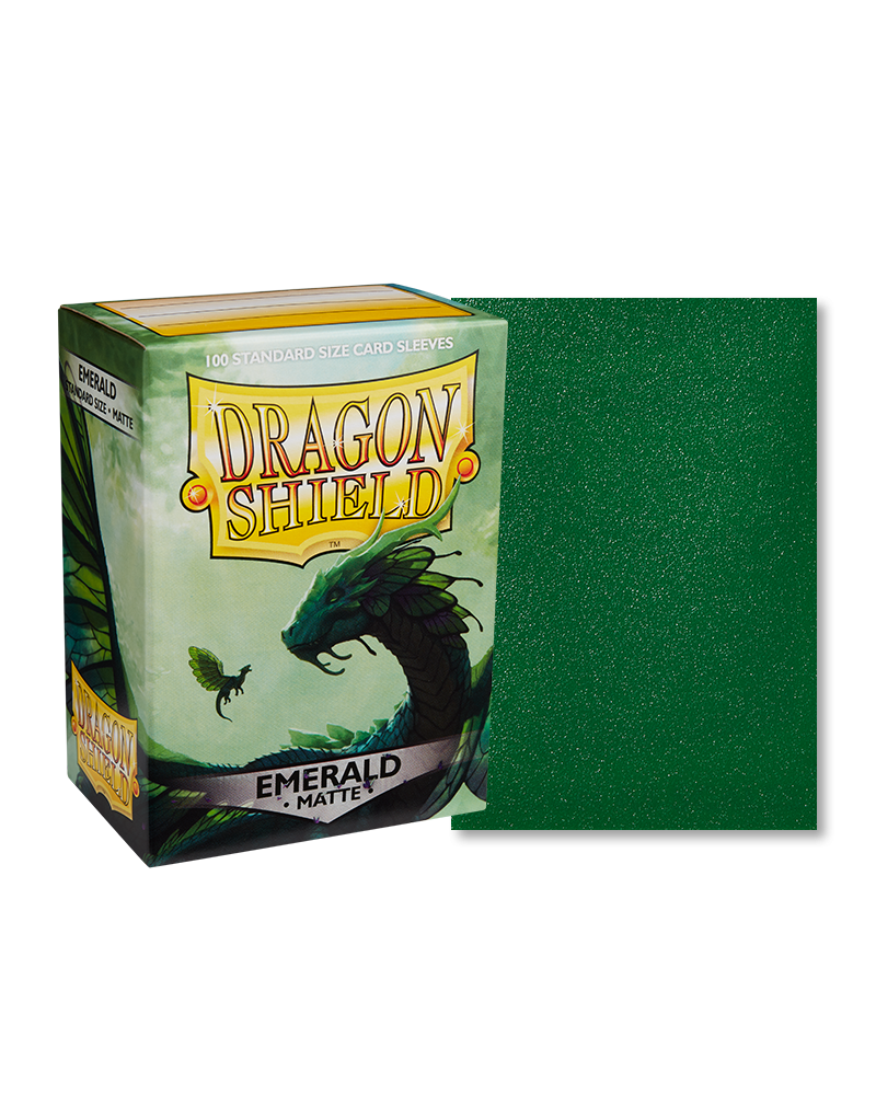 Dragon Shield: Emerald - Matte Sleeves - Standard Size (100)
